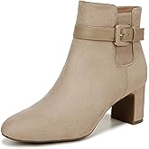 Life Stride Womens Truly Block Heel Ankle Bootie Dover Taupe 8.5 M