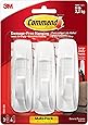 Command Large Utility Hook, White, 3-Hooks, 6-Strips (17003-3ES)