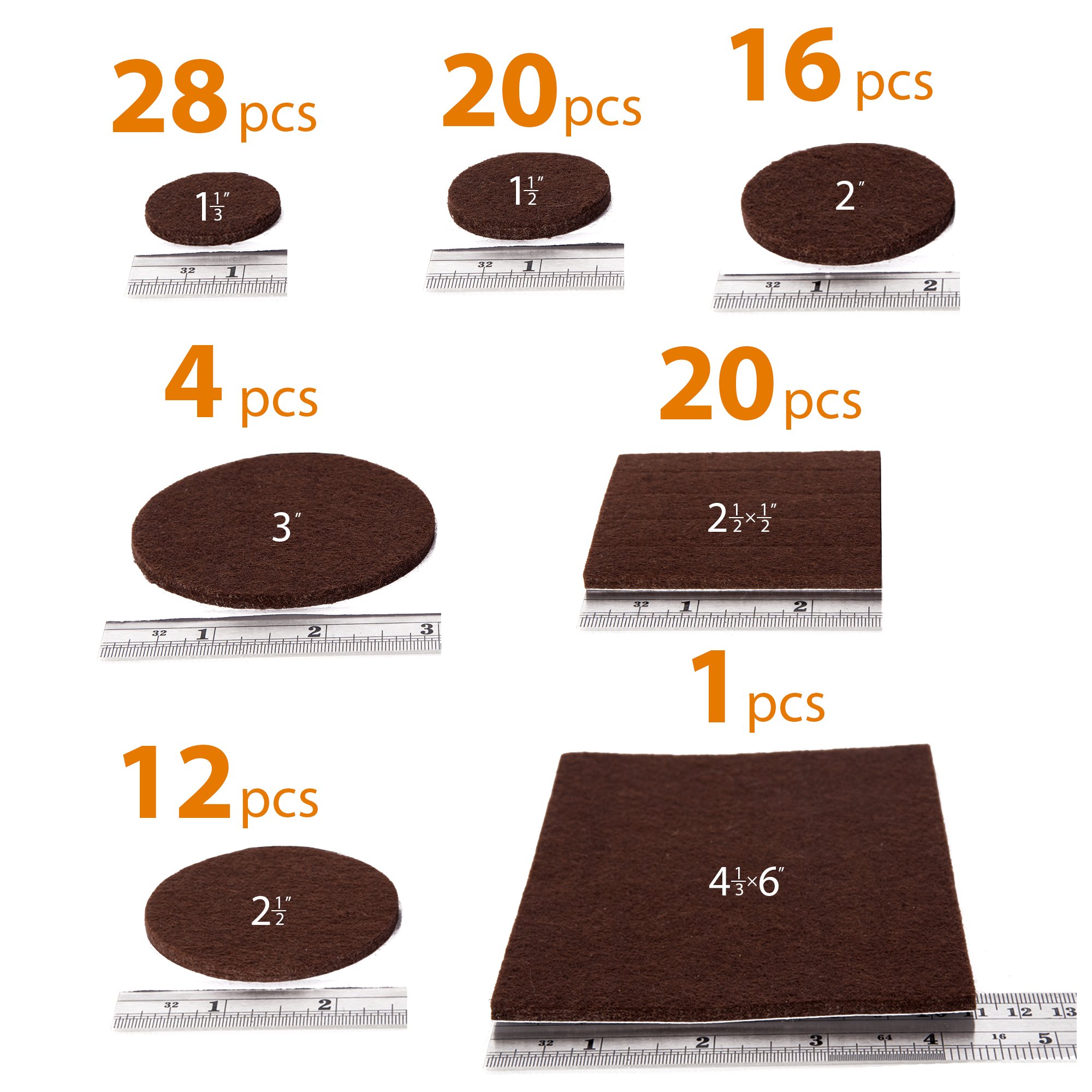 XPROTECTOR Premium XXL SIZES Furniture Pads! BIG SIZES of Heavy Duty