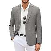 COOFANDY Men's Casual Blazer Lightweight Unlined Sport Coat Regular Fit Two Button Suit Jacket