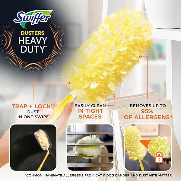 SWIFFER DUSTER 360 PET HEAVY DUTY ODOUR DEFENSE EXTENDABLE HANDLE STARTER KIT
