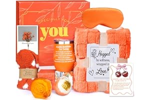 Fall Gift Basket - Halloween Boo Basket, Cozy Pumpkin Spice Self-Care Spa Gift Box, Autumn Thanksgiving Birthday Christmas Gi