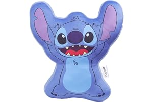 Disney Stitch 3D Plush Pillow Cushion for Sofa or Bed, Cute Kids Cuddle Cushion Soft Plushie Bedroom Accessories, Stitch Gift