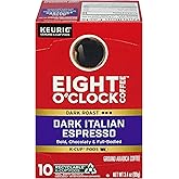 Eight O'Clock, Coffee Dark Italian Espresso K-Cups, 3.4 Ounce