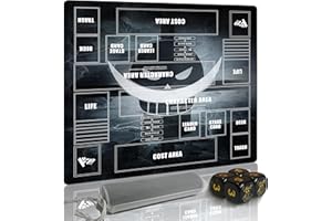 GUARDITECHPROX Playmat Trading Card Game OPCG Mat CCG MTG Playmat TCG Card Game Table Mat &Limited Edition Rare Dice and Free Bag (The White Beard Flag)