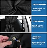 ZATOOTO Campervan Privacy Curtains 190x128 cm Blackout Oxford Fabric view 3