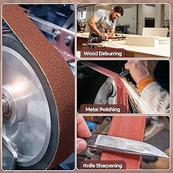 HARFINGTON 4 x 24 Inch Sanding Belts, 24 Pcs 80