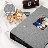 Benjia Photo Album 6x4 Slip In Linen 300 Pockets 10x15cm Grey view 3