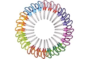 W.A. PORTMAN WA Portman 5 Inch Blunt Kids Scissors 24 Pack - School Scissors Bulk Scissors - Blunt Scissors For Kids - Childrens Scissors - Small Scissors for School Kids Scissors Bulk - Kids Safety Scissors