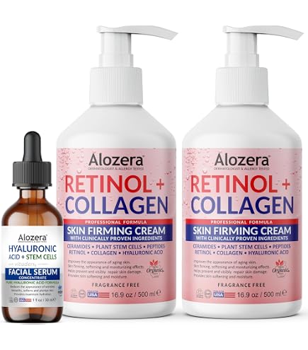 Amazon.com : Alozera Retinol + Collagen Firming Body Lotion (2