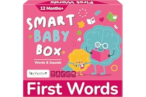 TOYVENTIVE Baby,Toddler Learning Activities,Board Books,Flash Cards,and Toys for Infant Girls & Toddlers Ages 0-6,8,12,15,18M+,24 Months olds, Birthday Girl Gifts for Age 1+,2 Year Old
