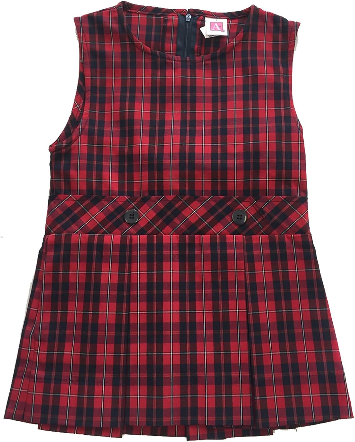 Girls A+ School Uniform Jumper Plaid 65 Clothing