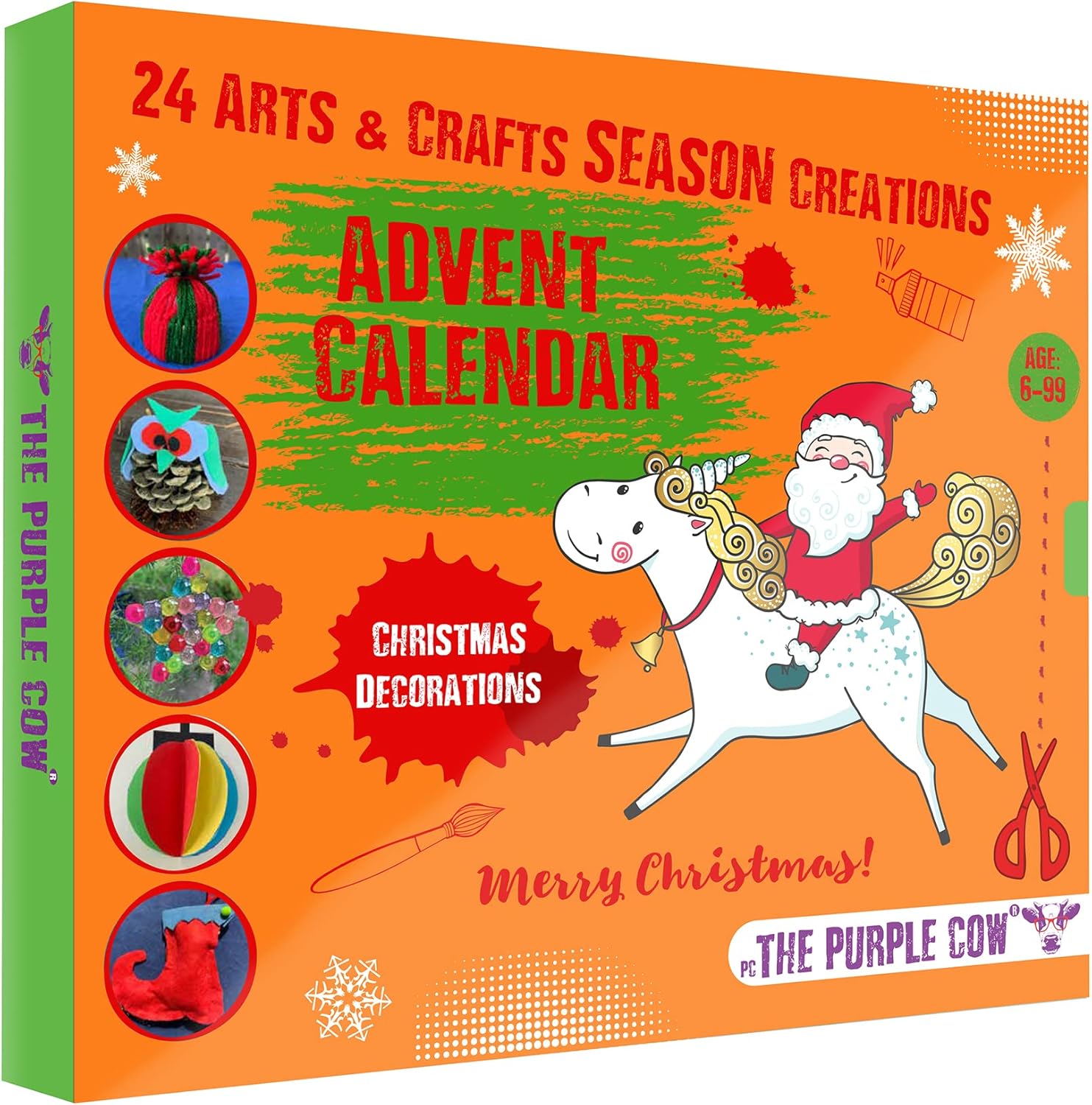 Advent Calendars - NEW 2023 Christmas Countdown Advent Calendar - 24 Beautiful DIY Arts & Crafts Ornaments & Decorations Handmade by your kids. 24 days, all the season decorations for the Christmas Tree and Table