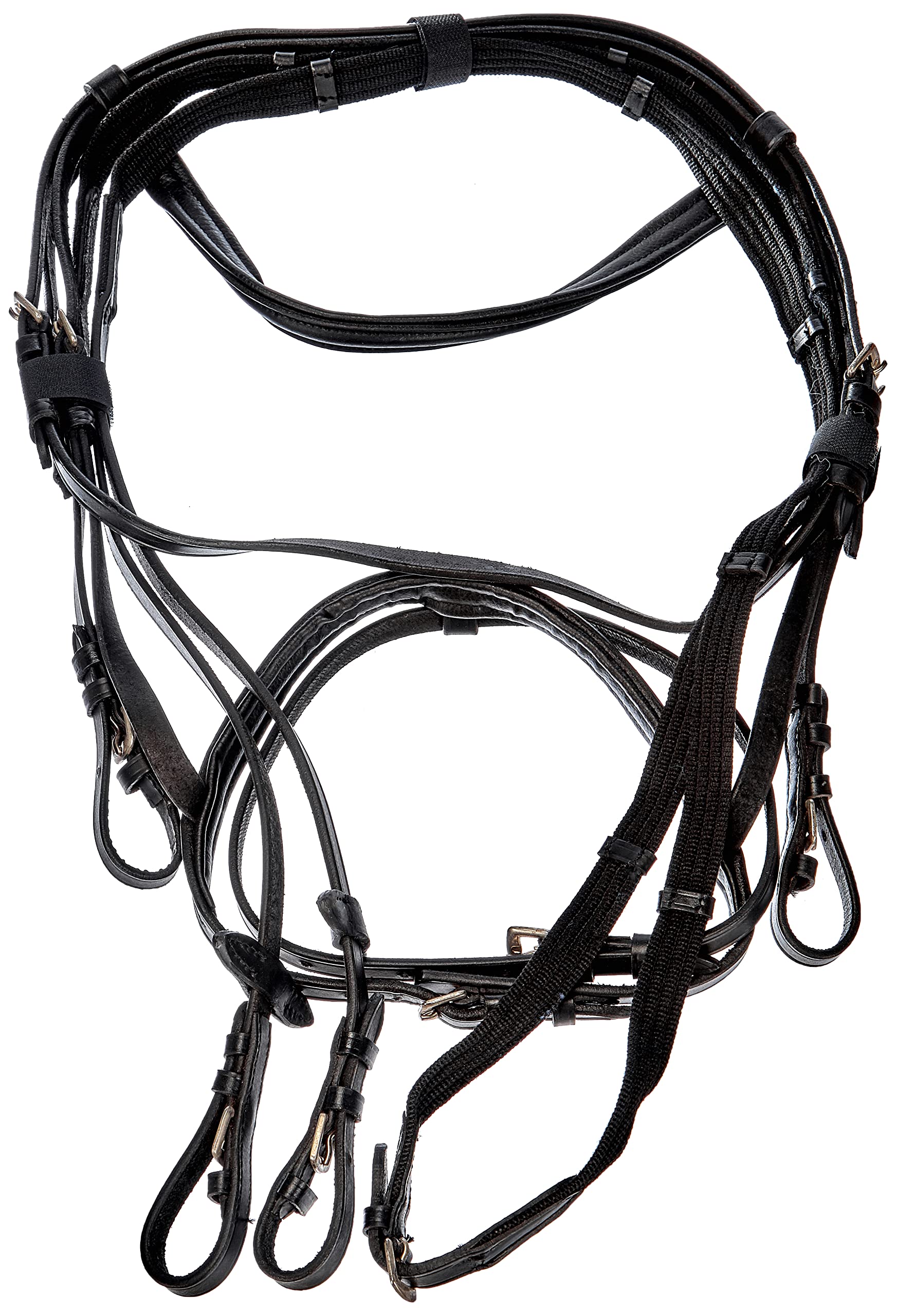 Kerbl 32171 Bridle Standard Leather for Thoroughbred Horses Black