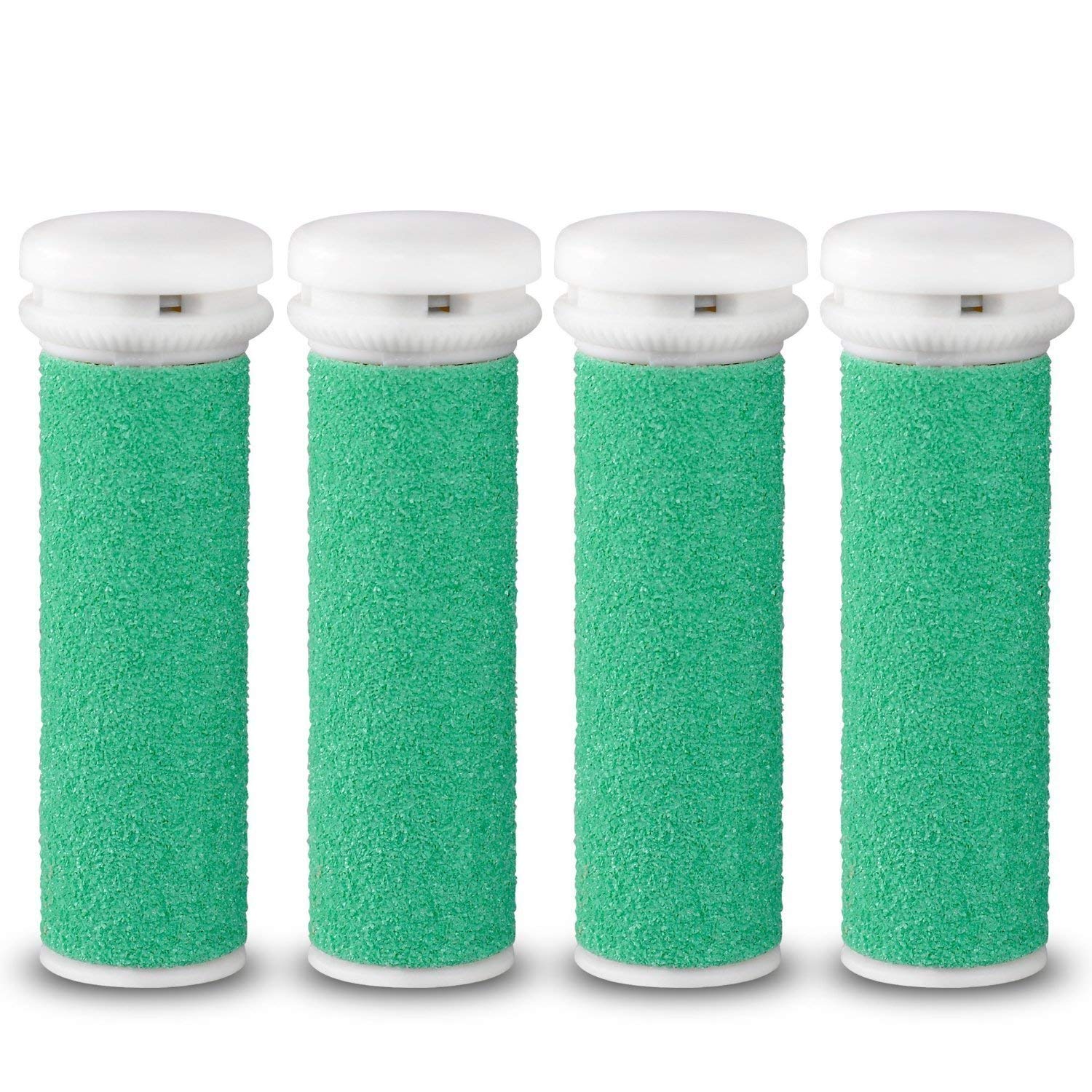 E-Cron® Replacement Rollers Compatible with Micro Pedi Callus Remover Foot File, Extra Hard Coarse 4 pcs.