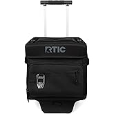 RTIC 40 Can Everyday Wheeled Cooler, Soft Sided Insulated Portable Rolling Collapsible Cooler Bag with Wheels and Handle for Outdoor, Beach, Camping, Sports, Travel, Leakproof