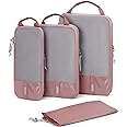 BAGSMART 6 Set/4 Set/2 Set Compression Packing Cubes for Travel, Lightweight Vacation Travel Essentials, Travel Accessories for Suitcase Organizer Bags Set, Durable Luggage Organizer Travel Bags