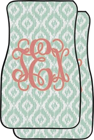 Monogram Car Floor Mats Front Seat Personalized Amazon Co Uk