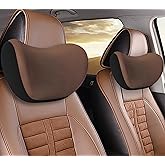 XIOQINE 2Pcs Car Neck Pillow, Ultra Comfortable Neck Pillow for Driving, Soft Car Headrest Pillow Like Clouds, Make Your Driving More Comfortable, Suitable for Driving, Traveling