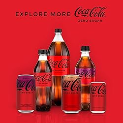 Coke Zero Sugar Cola Soda, 12 oz, 24 Pack