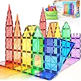 Magnetic Tiles Kids Toys STEM Magnet Toys for Toddler Magnetic Blocks Building Toys Preschool Learning Sensory Montessori Toy