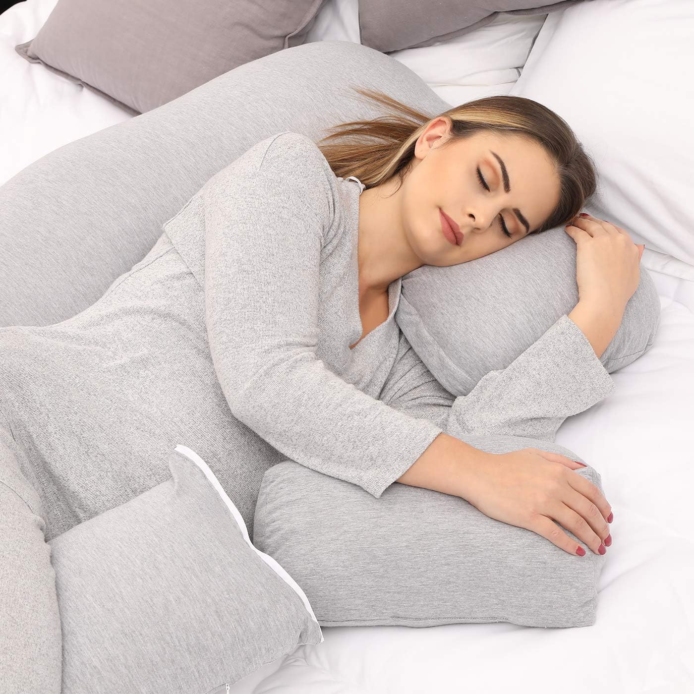 Pregnancy Pillows，Pregnancy Pillow U-Shaped Full Body ，Pregnancy Gifts Maternity Pillow Support Detachable Extension: Kitchen & Dining