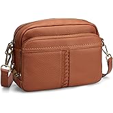 befen Genuine Leather Crossbody Bag for Women Anti Theft Purse and Hangbags with Built in RFID Wallet