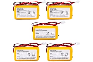Fulpower 5-Pack 3.6V 900mAh Ni-Cd AA Rechargeable Emergency Light Batteries for Exitronix 10010037, Max Power B2-0031 MH468886, Unitech LEDR-1 6200RP, Dantona CUSTOM-318 OSA230, Replacement Battery.