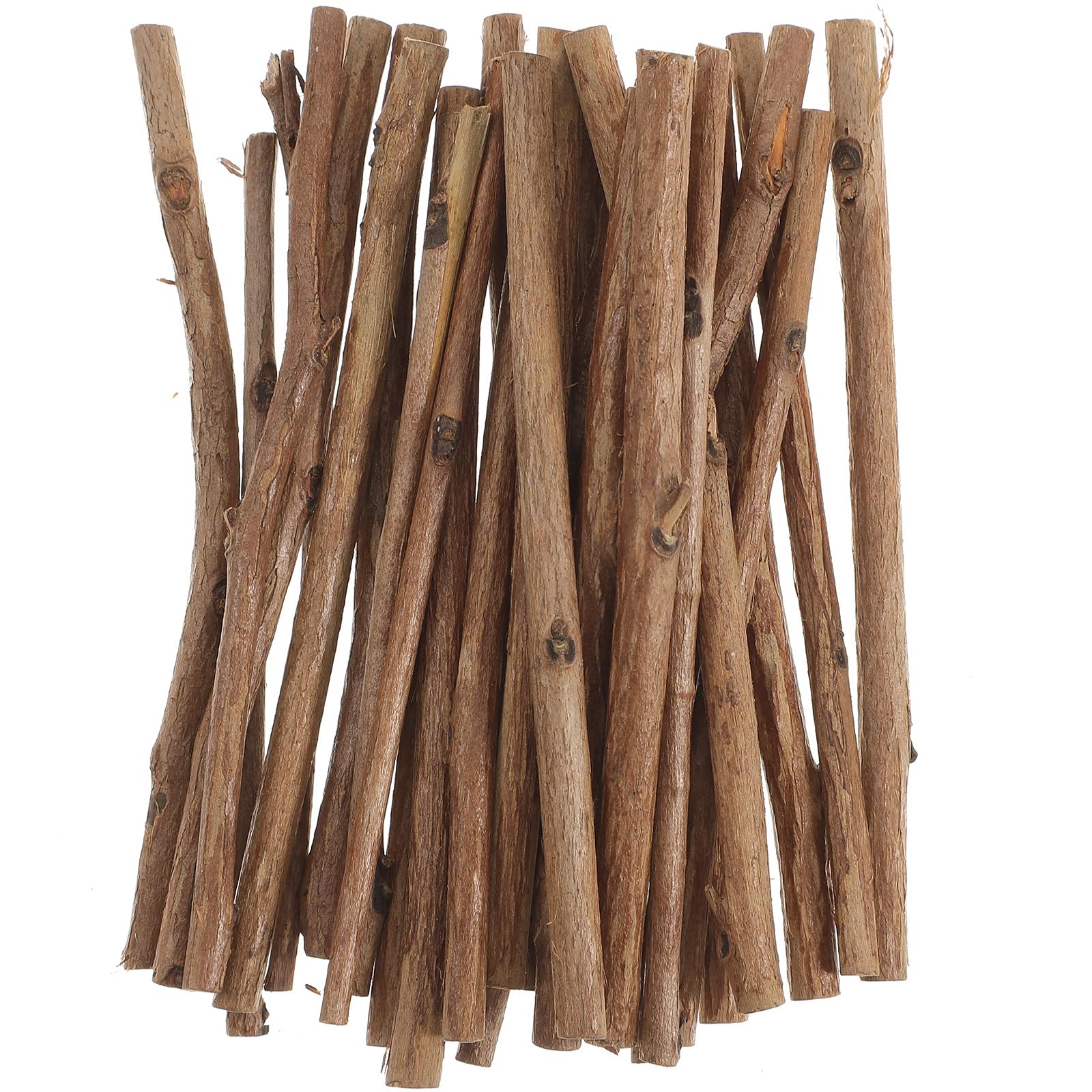 NUOBESTY 100pcs Cinnamon Sticks Wooden Log Sticks Crafts, Birch Wood Natural Natural Twigs Wooden Craft for DIY