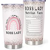 Boss Lady Gifts for Women - Bosses Day Gifts for Women - Unique Birthday Christmas Appreciation Gift for Bosses - Femal Boss Day Gift Ideas - 20 oz Stainless Steel Tumbler
