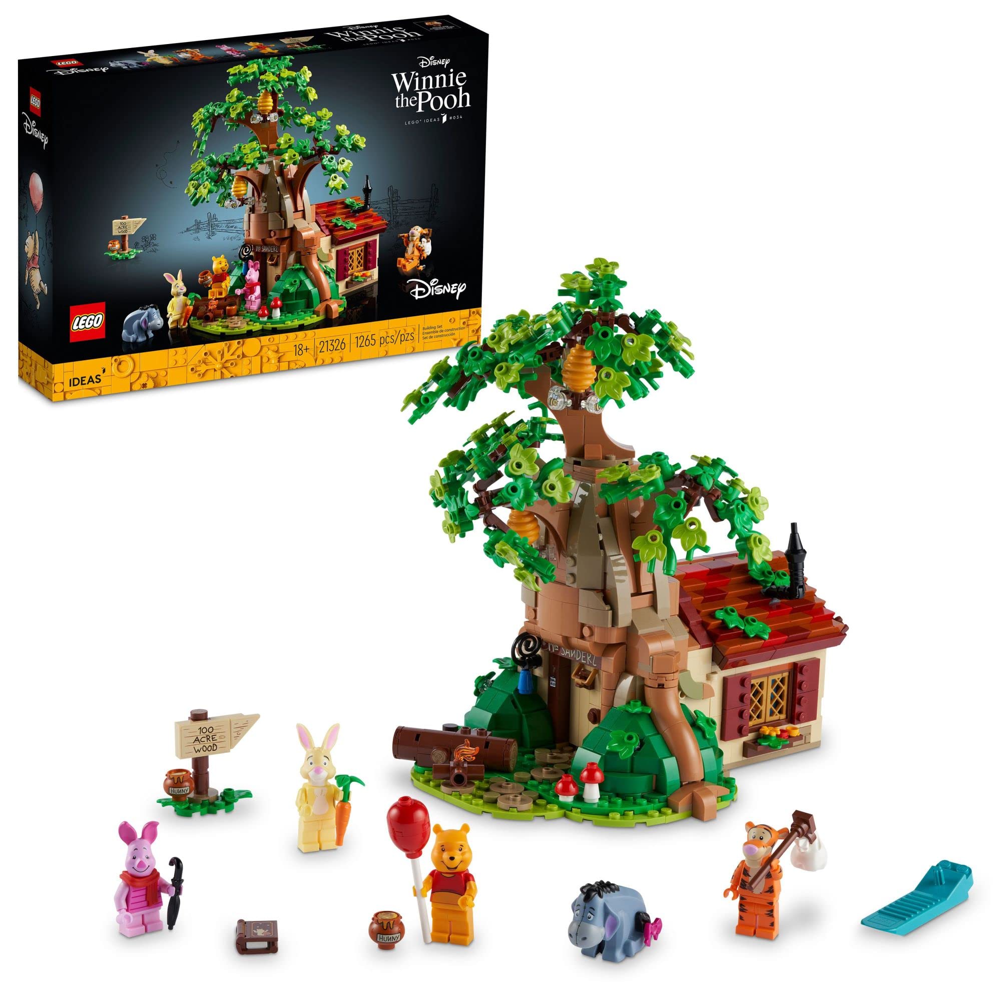 Photo 1 of *** Factory sealed LEGO Ideas Disney Winnie The Pooh 21326 Building Set - Home Décor Collectible Gift with Piglet Minifigure and Eeyore Figure, Pooh Bear House Opens for Easy Access, Classic Display Model for Adults