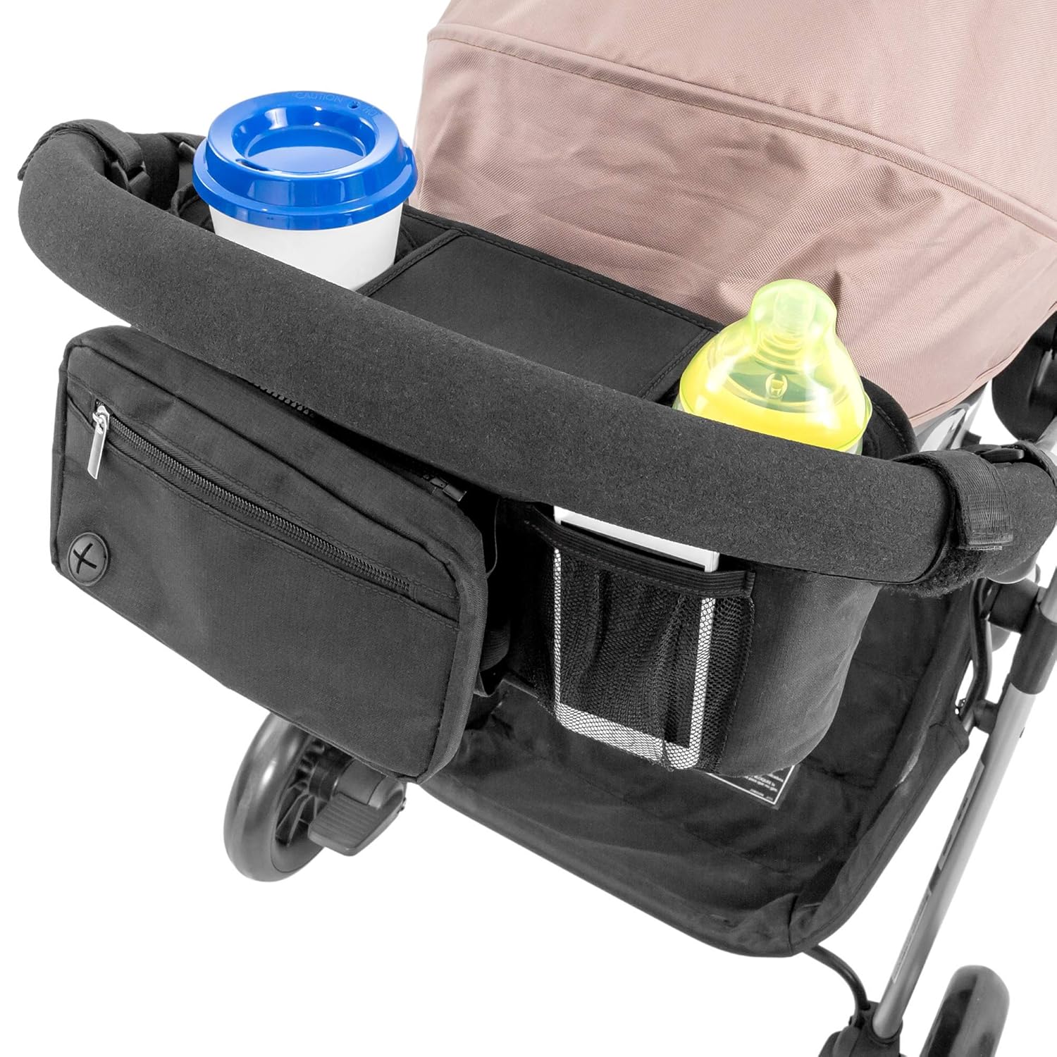 Lusso Gear Stroller Organizer With Cup Holders | Fits All Strollers | Stroller Accessory for Baby Storage On the Go | Stroller Caddy With Multiple Storage Sections | Secure Fit Won’t Slip or Slide: Home Improvement