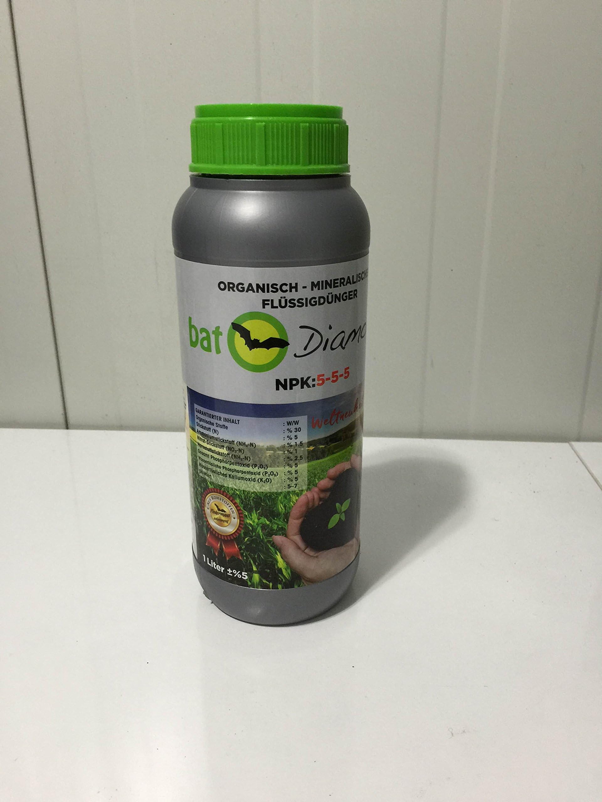 Bat Diamond Feed Liquid Fertilizer NPK 5 5-5 1 Litre