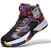 ASHION Mens Basketball Shoes High Top Streetball Lightweight Outdoor Sneakers Cushioning Shoes for Team Sports Athletic