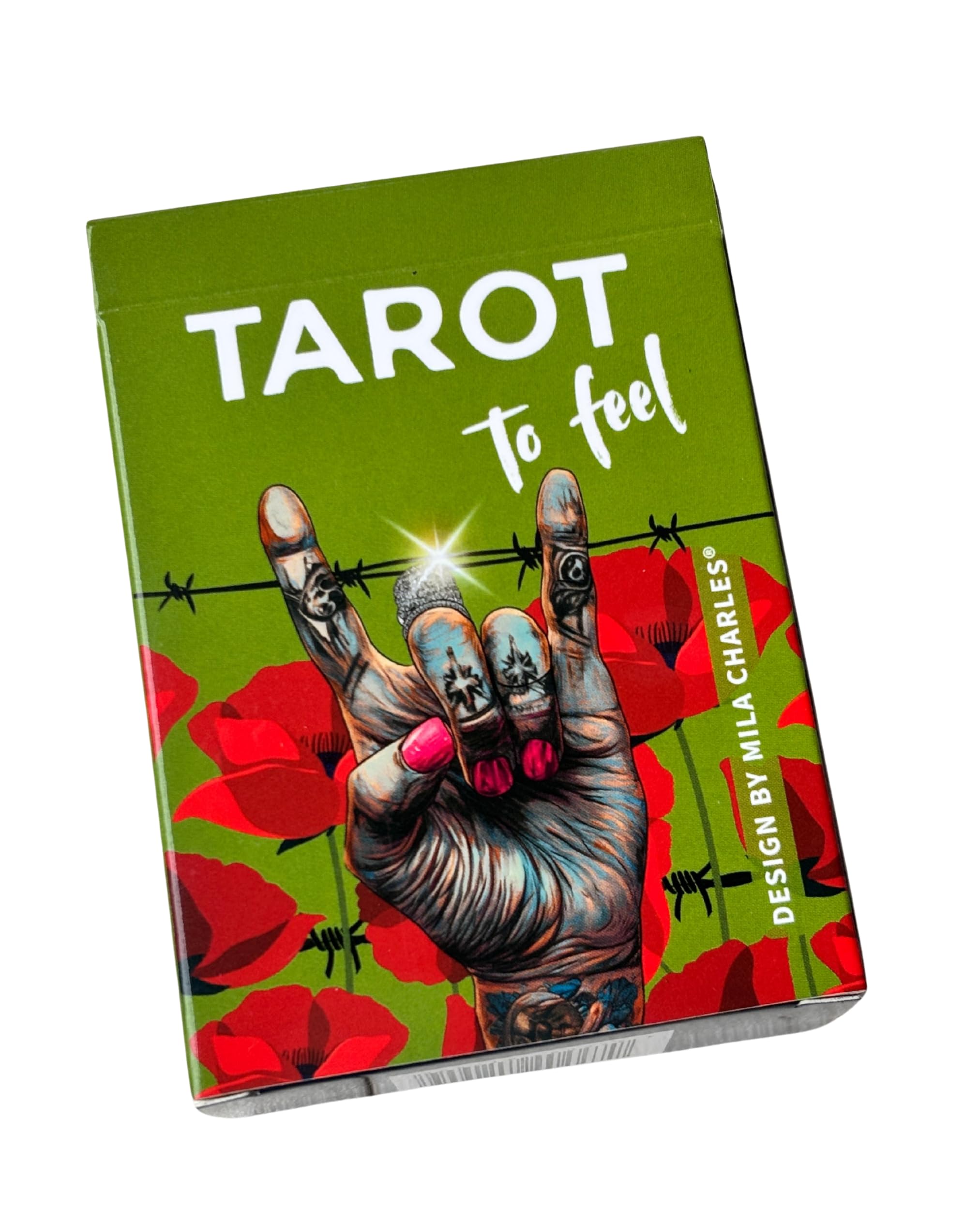 Mila Charles Tarot to Feel 78 Cards Plus 1 Bonus Card | Pocket Tarot (63 × 88 mm) | 400 g Premium Cards, Matte Finish | Your Card Deck Between the Worlds - Clarity, Intuition