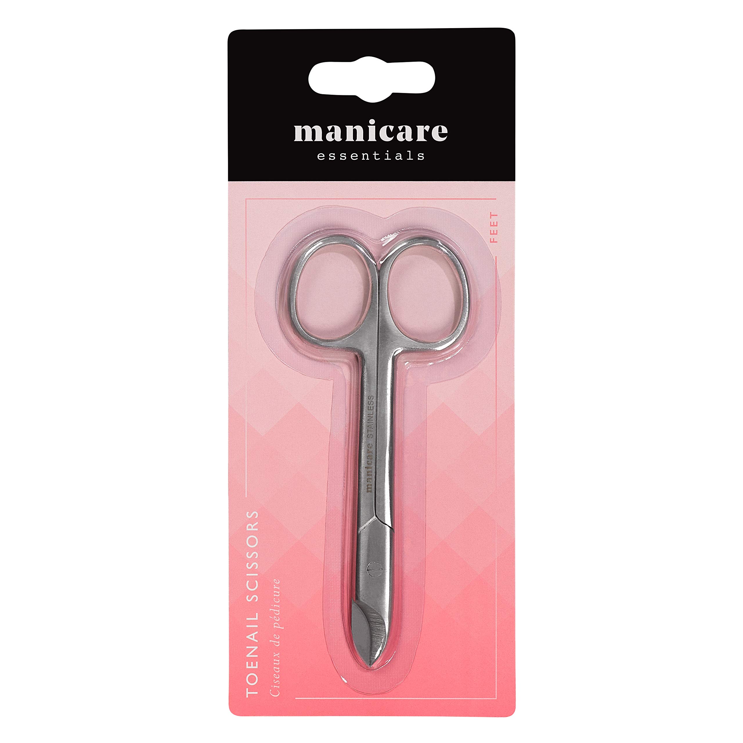 Manicare Toenail Scissors, Professional Japanese Stainless Steel, Sharp Tips, Trims And Cuts Toenails, Heavy Duty For Tough Thick Nails, Chiropody, Podiatry, Multi-Purpose Beauty Scissors