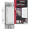 Enbrighten Zigbee Smart Light Switch with QuickFit and SimpleWire, Pairs Directly with Echo 4th Gen/Echo Show 10 (All)/Echo S