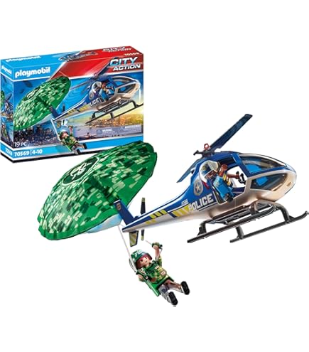 Amazon.com: PLAYMOBIL 71505 Duo Pack Police with Thief, Ages 4