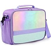 Cerbonny Kids Lunch Box, Crystal Purple, Insulated, Durable, Adjustable Shoulder Strap, Keeps Food Warm, Ideal for School and Travel