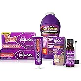 Silka Emergency Foot Care Kit, Max Strength Antifungal Liquid, Odor-Fighting Foot Powder, Antifungal Cream for Athletes Foot, Jock Itch, and Ringworm, Complete Solution for Healthy Feet
