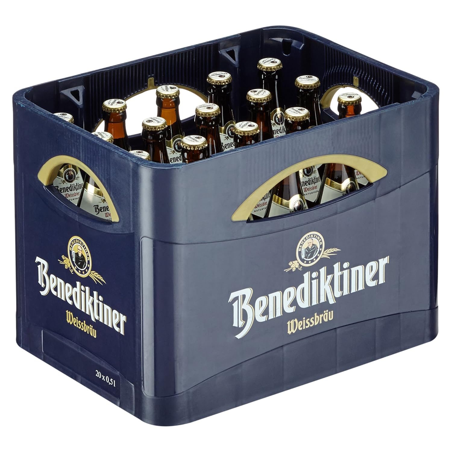 Benediktiner Weissbier Naturtrüb Weizenbier Mehrweg (20 x 0.5 l): Amazon.de: AmazonFresh -