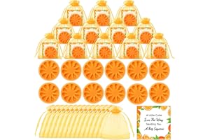 SiliFine 50 Sets Little Cutie Baby Shower Party Favor Orange Soap Gifts Bulk Orange Soaps with Card and Bag for Wedding Gifts Bridal Party Baby Shower Decorations Clementine Little Cutie Theme Favors
