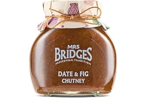 Mrs Bridges Date & Fig Chutney, Made in Scotland, 10oz Jar (Pack of 1)