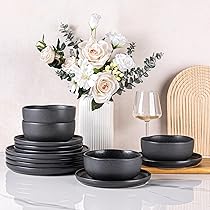 Amazon.com | AmorArc Ceramic Dinnerware Sets, Wavy Rim