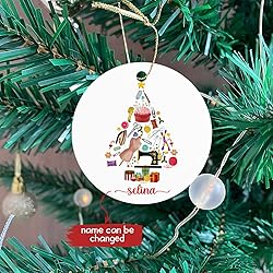 Personalized Sewing Tools Christmas Ornament