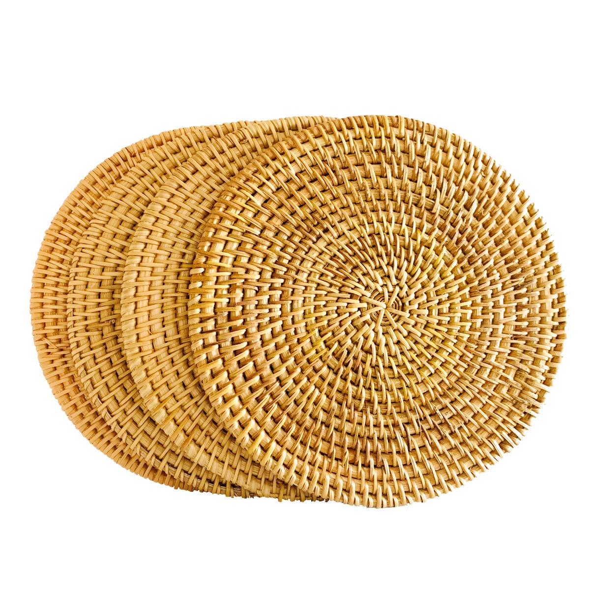 Woven Trivet for Hot Dishes-Insulated Hot Pads,Novelty Gift Set,Unique Present for Friends,Housewarming,Birthday,Living Room Decor,Holiday Party (20CM 4PCS)