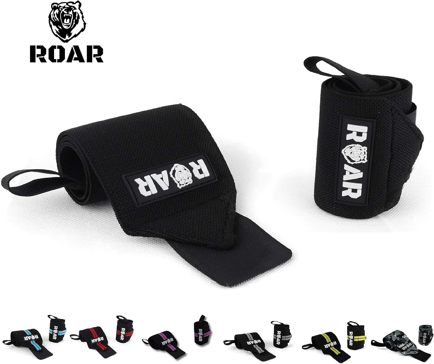 Roar® Muñequeras Deportivas, Muñequeras Crossfit Hombre y Mujer, Muñequeras Gym Hombre, Wrist