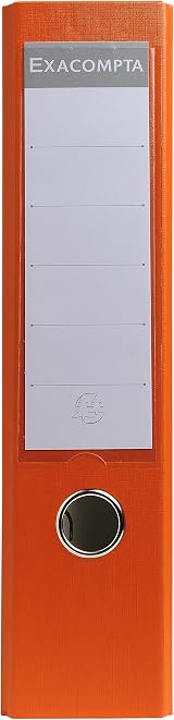 Exacompta PP Lever Arch File 320x290mm A4 75mm Spine 80mm Rings Orange view 2
