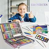 KINSPORY 150 PCS Kids Art Set Deluxe Painting Art Box for Teens Boys Girls view 6