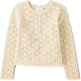 The Children's Place Baby Girls and Toddler Crew Neck Pullover Sweater